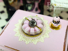 Load image into Gallery viewer, Pink Macaroons Gift Box - &#39;Boudoir Chic&#39; - 12th Scale Miniature Food