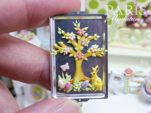 Spring Tree Cookie on Baking Sheet - Miniature Food in 12th Scale for Dollhouse