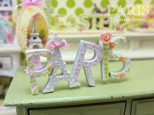 A "PARIS" Decoration for Spring - Miniature Decoration in 12th Scale