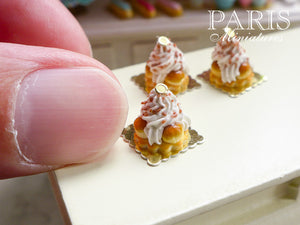 Caramel St Honoré - French Pastries - 12th Scale Miniature Food