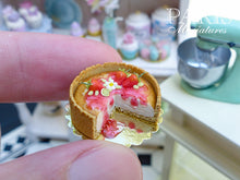 Load image into Gallery viewer, Strawberry Cheesecake - 12th Scale Miniature Food