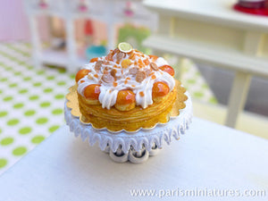 St Honoré (Classic Caramel French Pastry) - 12th Scale Miniature Food