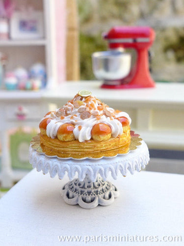 St Honoré (Classic Caramel French Pastry) - 12th Scale Miniature Food