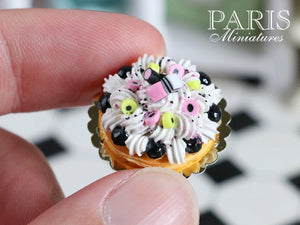 Liquorice Allsorts St Honoré (French Pastry, English Candy) - Miniature Food