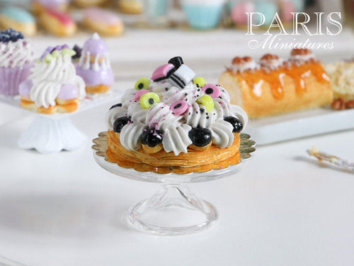 Liquorice Allsorts St Honoré (French Pastry, English Candy) - Miniature Food