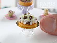 Load image into Gallery viewer, Chocolate and Vanilla St Honoré (French Pastry) - 12th Scale Miniature Food