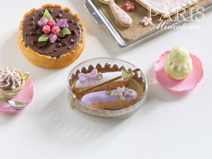 Patissier Gift Box of Eclairs - Purple and White - Miniature Food