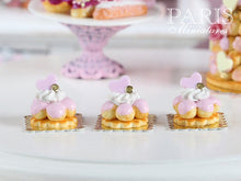 Load image into Gallery viewer, Pink Choux Flower Pastry - 12th Scale Miniature Food