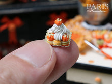 Load image into Gallery viewer, Pumpkin St Honoré for Autumn/Fall - 12th Scale French Miniature Food