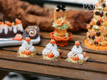 Load image into Gallery viewer, Pumpkin St Honoré for Autumn/Fall - 12th Scale French Miniature Food