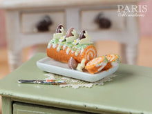 Load image into Gallery viewer, Easter Swiss Roll - Miniature Food in 12th Scale