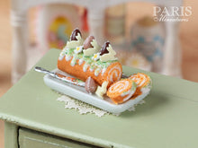 Load image into Gallery viewer, Easter Swiss Roll - Miniature Food in 12th Scale