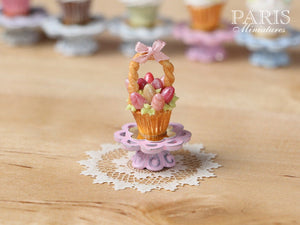 Easter "Showstopper Cupcake (H) - Basket of Pink Eggs