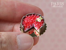 Load image into Gallery viewer, Red Currant Cheesecake - Miniature Food in 12th Scale for Dollhouse