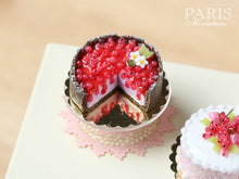 Load image into Gallery viewer, Red Currant Cheesecake - Miniature Food in 12th Scale for Dollhouse