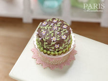 Load image into Gallery viewer, Chocolate Floral Summer Cake - Miniature Food in 12th Scale for Dollhouse