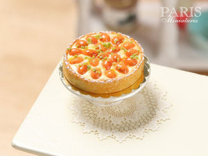 French Apricot Tart (Tarte aux abricots) - Miniature Food