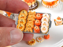 Load image into Gallery viewer, Halloween Autumn / Fall Cookies on Metal Baking Sheet - Four Varieties - Miniature Food
