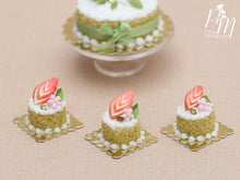 Load image into Gallery viewer, French Apple Génoise Cake - Individual Pastry - Miniature Food in 12th Scale for Dollhouse