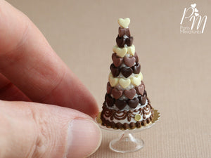 Chocolate Hearts Tower / Pièce Montée - Miniature Food