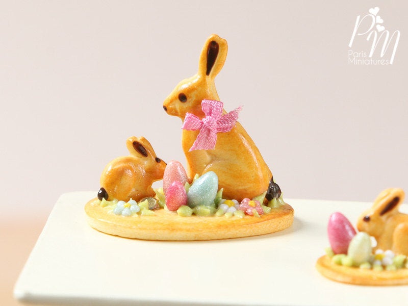 Easter Cookie Rabbit Family Display