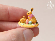Load image into Gallery viewer, Easter Cookie Rabbit Family Display (A) - Miniature Food in 12th Scale
