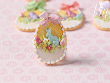 Load image into Gallery viewer, Easter Egg Shortbread Sablé &quot;Basket&quot; Cookie (B) - Miniature Food in 12th Scale for Dollhouse