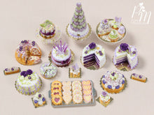 Load image into Gallery viewer, Elegant Purple Rose Cake - Miniature Food