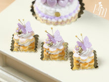 Load image into Gallery viewer, Cream-Filled Sablé with Purple Butterfly