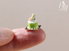 Load image into Gallery viewer, Spring Green Genoise Easter Individual Pastry Decorated with Candy Egg and Blossom