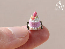 Load image into Gallery viewer, Easter Individual Pastry (Genoise) Decorated with Candy Egg and Blossom - Pink