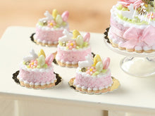Load image into Gallery viewer, Easter Individual Pastry Decorated with Candy Eggs and Bunny - Light Pink
