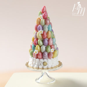 Easter Pièce Montée "Tree" with Colourful Sugar Eggs