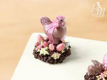 Load image into Gallery viewer, Milk Chocolate Hen Easter Display (B) - Miniature Food in 12th Scale for Dollhouse