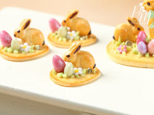 Easter Cookie Baby Bunny Rabbit, Eggs and Blossom - Individual Pastry