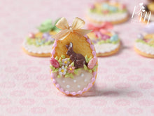 Load image into Gallery viewer, Easter Egg Shortbread Sablé &quot;Basket&quot; Cookie (A) - Miniature Food in 12th Scale for Dollhouse