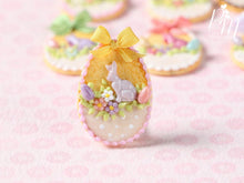 Load image into Gallery viewer, Easter Egg Shortbread Sablé &quot;Basket&quot; Cookie (I) - Miniature Food in 12th Scale for Dollhouse